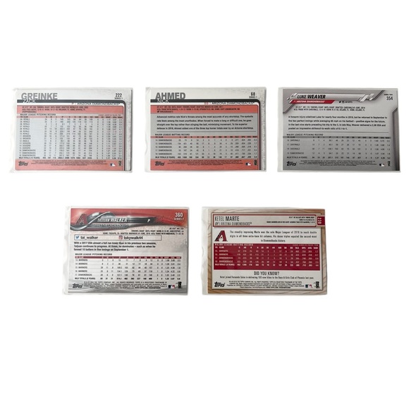 Arizona Diamondbacks 5 Card Lot - Baseball - Picture 2 of 2